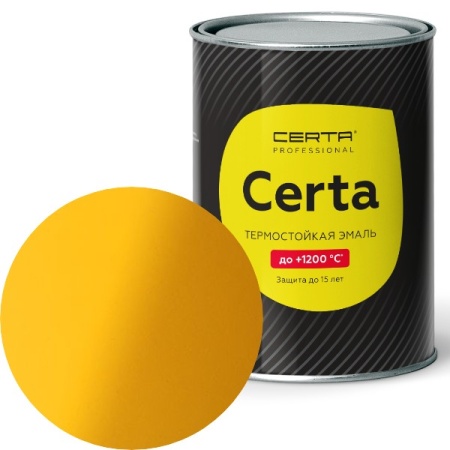 CERTA  до 400°С  желтый (~RAL 1003) 0,8 кг